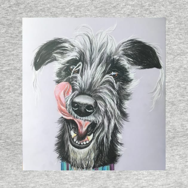 Cheeky scruffy Lurcher by Merlinsmates